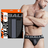 Oxballs Airmesh Swagger Jockstrap Tar Black Black Small Jockstraps